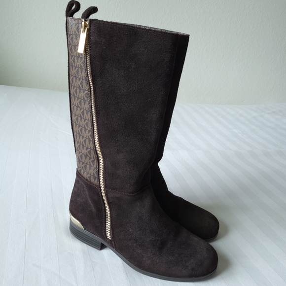 Michael Kors Girls Finley Makysa Logo Boots Size 3 - Picture 10 of 13